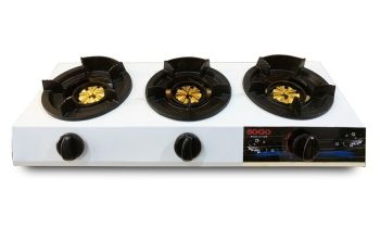 Bếp Khè Ga 3 Lò Bán Công Nghiệp - Chính Hãng