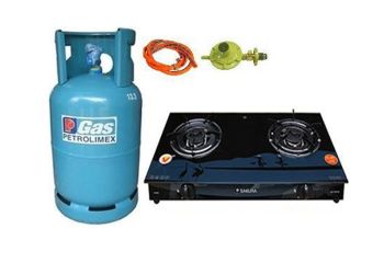 Bộ Bình Bếp Gas Đôi Kính Công Nghệ NEW
